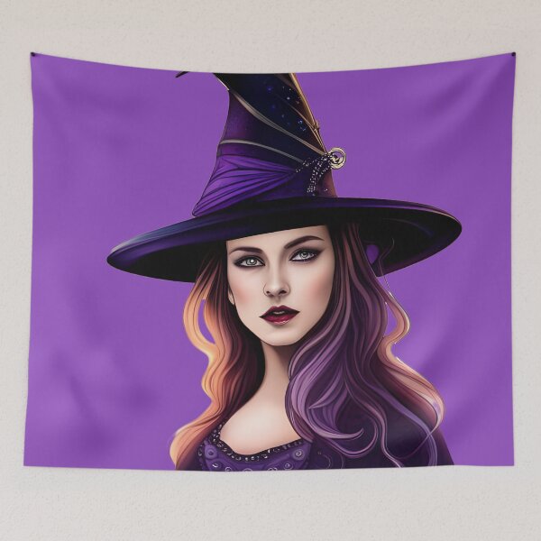 Item preview, Deep Purple Pretty Young Witch designed and sold by WitchyWare.