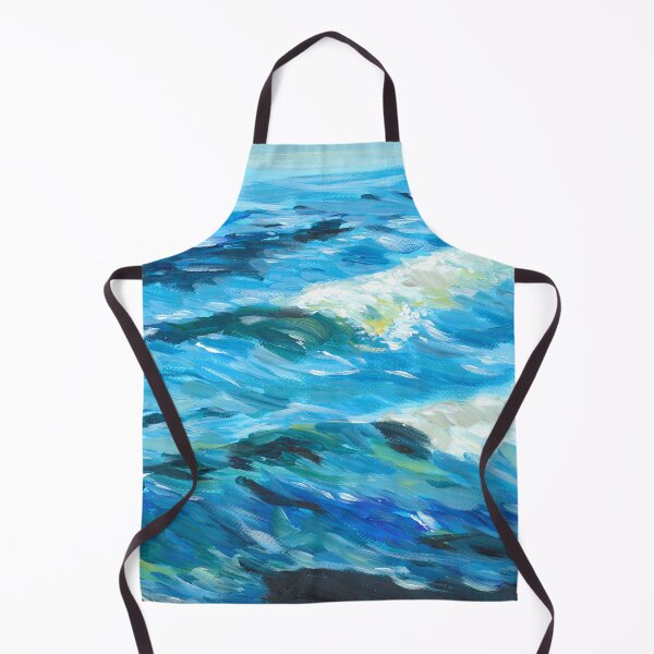 Item preview, Nature and landscapes, blue landscape, indigo sea designed and sold by anaozzart.