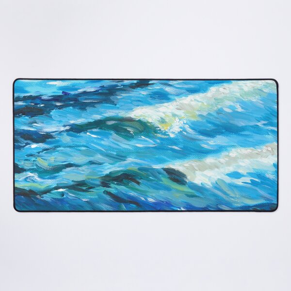 Item preview, Nature and landscapes, blue landscape, indigo sea designed and sold by anaozzart.