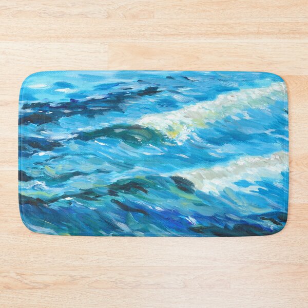 Item preview, Nature and landscapes, blue landscape, indigo sea designed and sold by anaozzart.