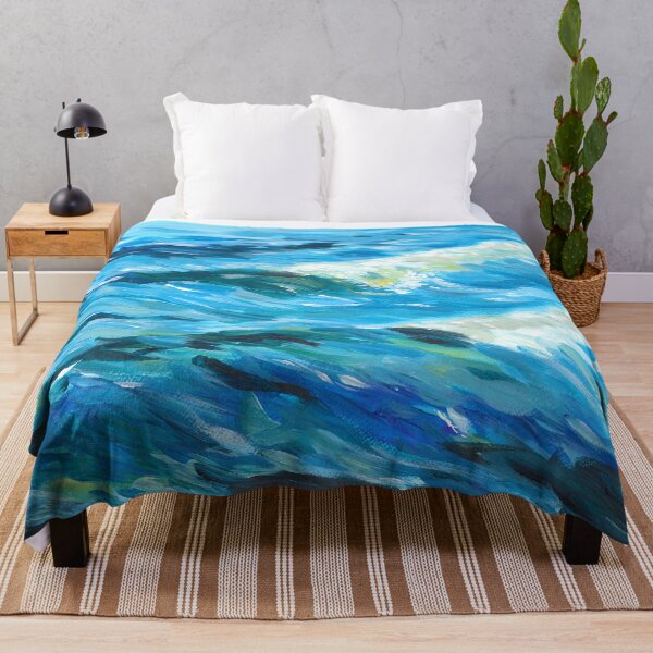 Item preview, Nature and landscapes, blue landscape, indigo sea designed and sold by anaozzart.