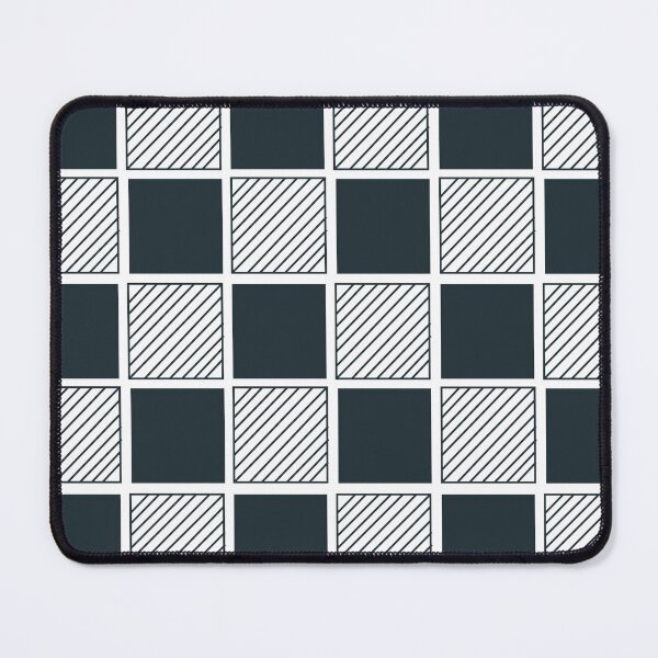 Item preview, Navy Blue Black White Checkerboard Pattern designed and sold by Nisha Prabhu.