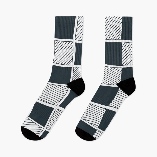 Item preview, Navy Blue Black White Checkerboard Pattern designed and sold by Nisha Prabhu.