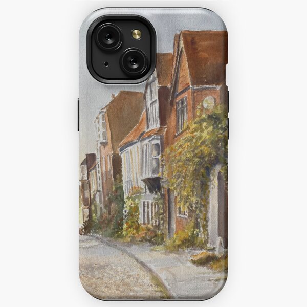 Watercolour of a lane in Rye East Sussex, England iPhone Tough Case
