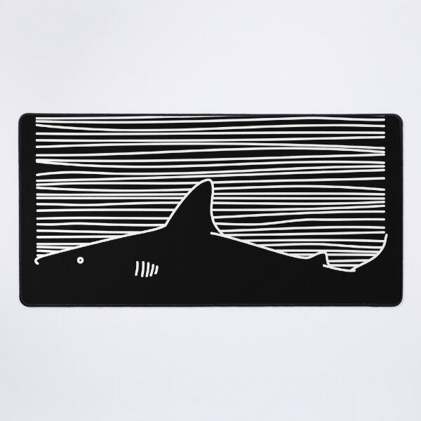 Minimalist Line Drawing Simple Unique Shark Fin Gift Art Board Print for  Sale by Teeleo