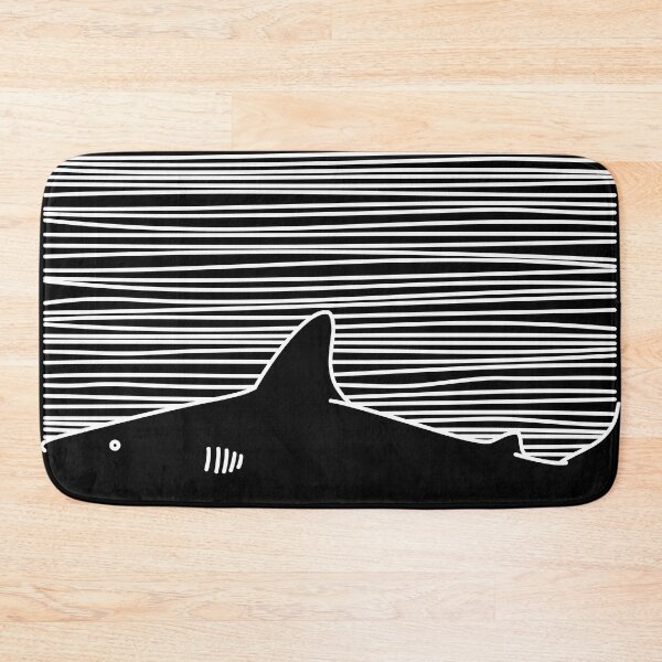 Item preview, Minimalist Line Drawing Simple Unique Shark Fin Gift designed and sold by Teeleo.