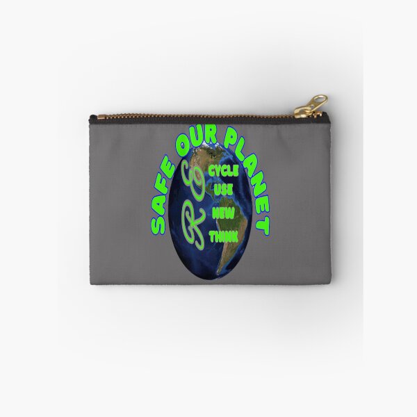 Item preview, Safe our Planet Recycle Reuse Renew Rethink Crisis Environmental Activism Earth Day Lettering Design, go green safe our planet design inspired by nature designed and sold by Adri Barnard.
