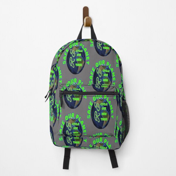 Item preview, Safe our Planet Recycle Reuse Renew Rethink Crisis Environmental Activism Earth Day Lettering Design, go green safe our planet design inspired by nature designed and sold by Adri Barnard.