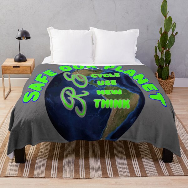 Item preview, Safe our Planet Recycle Reuse Renew Rethink Crisis Environmental Activism Earth Day Lettering Design, go green safe our planet design inspired by nature designed and sold by Adri Barnard.