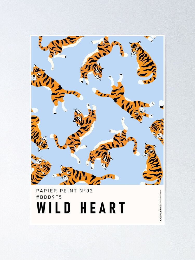 My head is a Jungle Jungle - Tigers Poster by kajumaprints