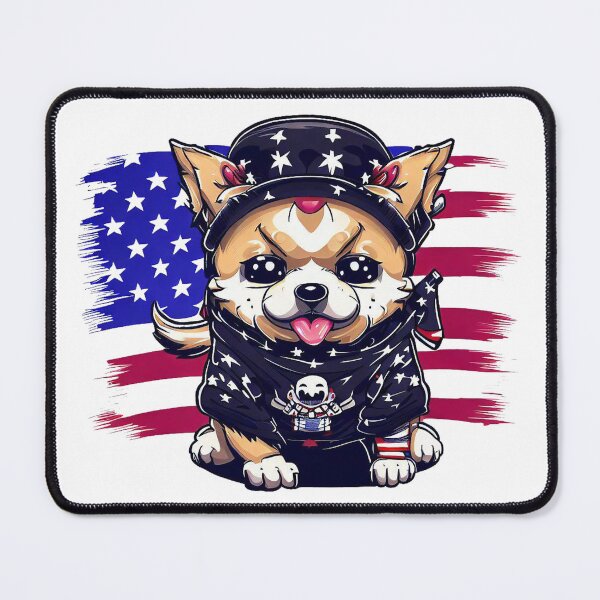 Item preview, Cute Dog 4th Of July Red, White, and Punk designed and sold by ChromaArtistic.