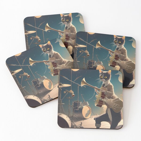 Item preview, Elegant Cat Musician designed and sold by AgataKaja.