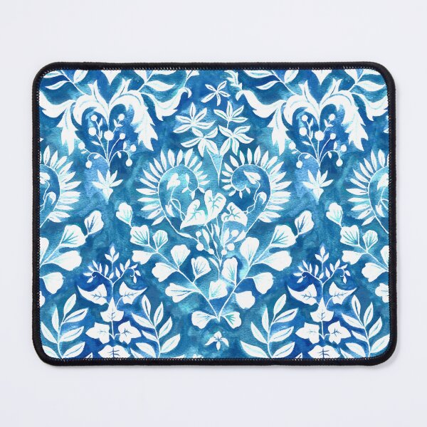 Item preview, Negative Space Botanical Watercolor - Cobalt Blue designed and sold by TigaTiga.