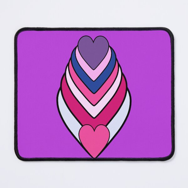 Item preview, Inverted Bisexual Abstract Heart Vagina designed and sold by Anneliese Vanderheyden.