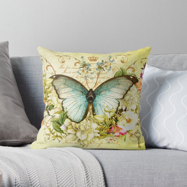 Shimmerfly Throw Pillow