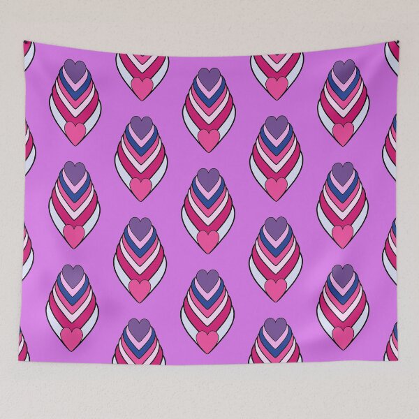 Item preview, Inverted Bisexual Abstract Heart Vagina designed and sold by Anneliese Vanderheyden.