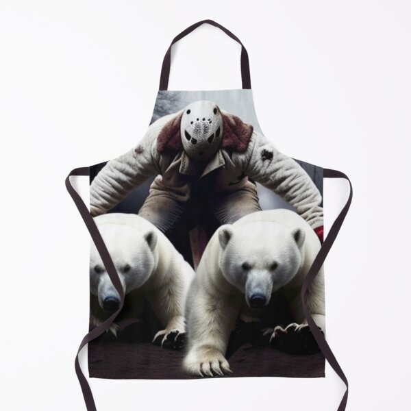 Item preview, Scary Masked Man Polar Bears in Creepy Woods designed and sold by Michael Voyler.