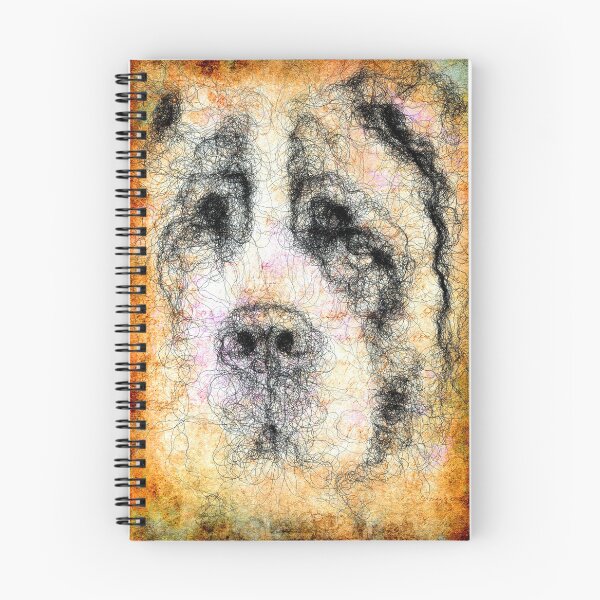 Item preview, Portrait of Old St. Bernard dog designed and sold by Aenota.