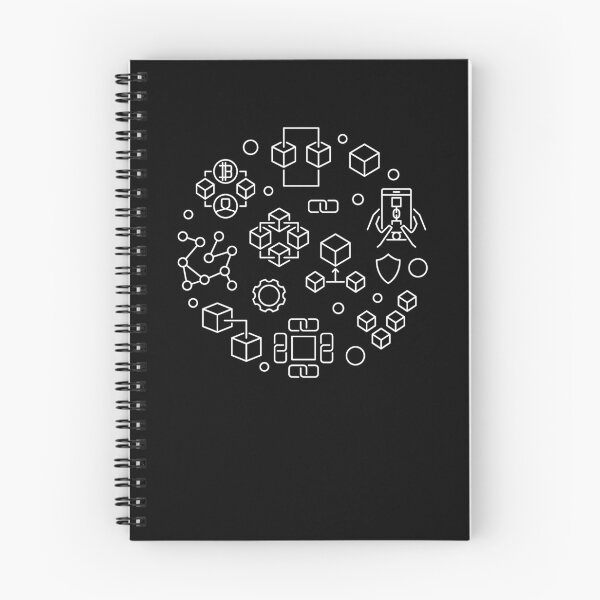 Item preview, Block-chain Technology modern thin line round design for cryptocurrency and block chain fans  designed and sold by venomousvector.