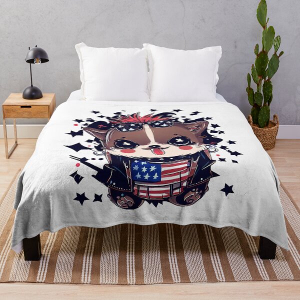 Item preview, Cute Dog 4th Of July Punk Patriot designed and sold by ChromaArtistic.