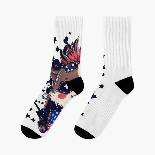 Item preview, Cute Dog 4th Of July Punk Patriot designed and sold by ChromaArtistic.