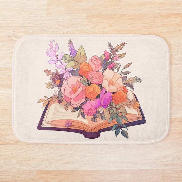 Item preview, Open book with flowers designed and sold by Kinako Studio.