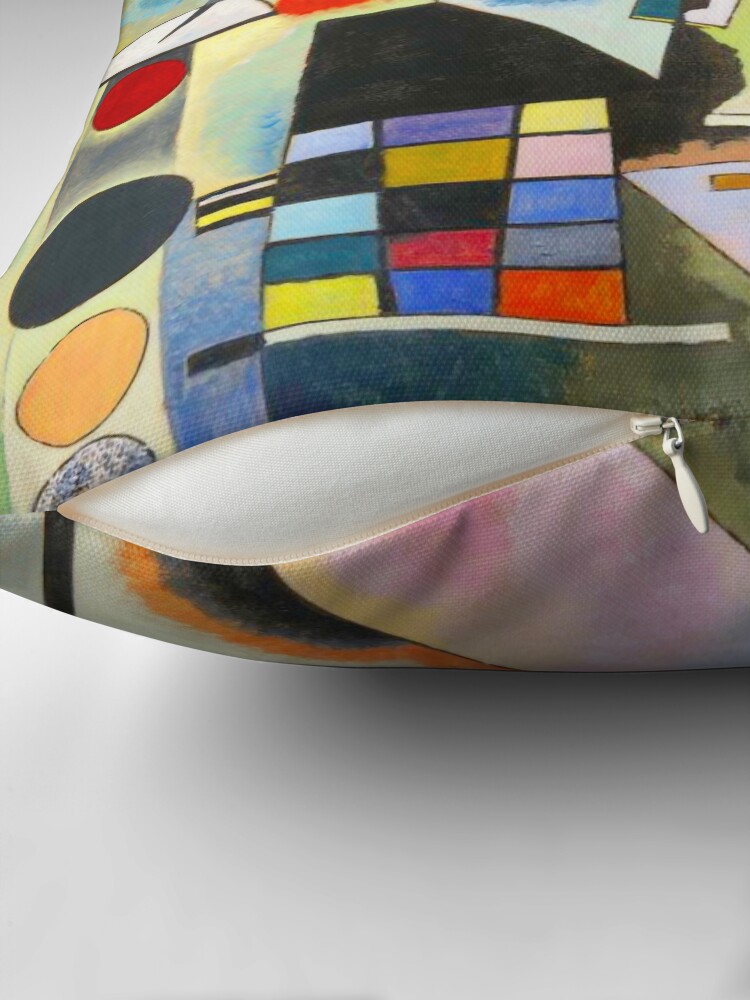 Thumbnail 2 of 4, Pillow, Kandinsky Swinging designed and sold by TeeARTHY.