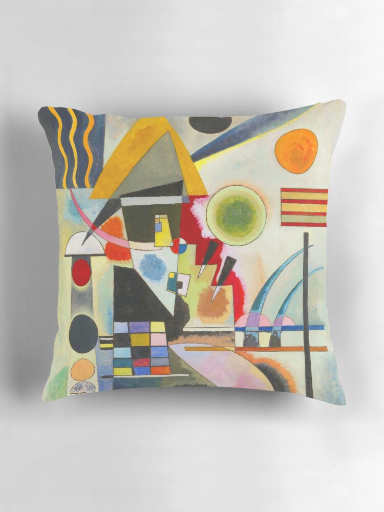 Thumbnail 3 of 4, Pillow, Kandinsky Swinging designed and sold by TeeARTHY.