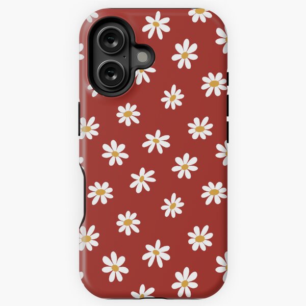 Fresh as a Daisy - red background - shw1020 a iPhone Tough Case