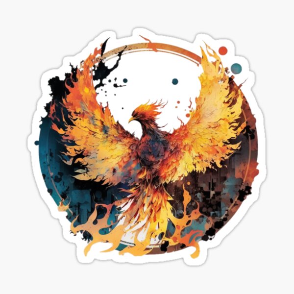 Aperçu de l'œuvre Phénix enflammé créée et vendue par Zeng-Graphics.
