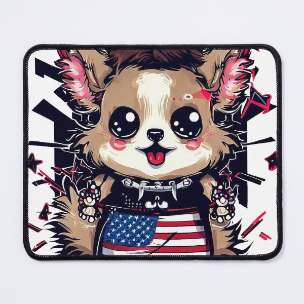 Item preview, Cute Dog 4th Of July The Anarchist in the USA designed and sold by ChromaArtistic.
