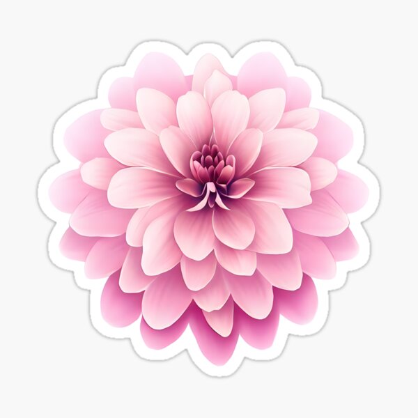 Item preview, Pink Dahlia Blossom, minimal design designed and sold by Edith Leyster.