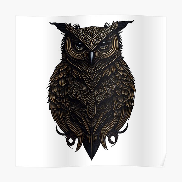 Isolated Owl Flight Tattoo Celtic Style Stock Vector Royalty Free  639561952  Shutterstock