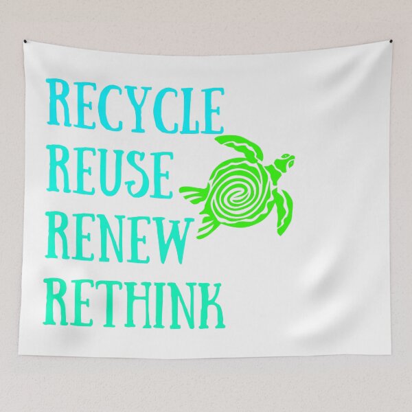 Item preview, Recycle Reuse Renew Rethink designed and sold by carolineartshop.