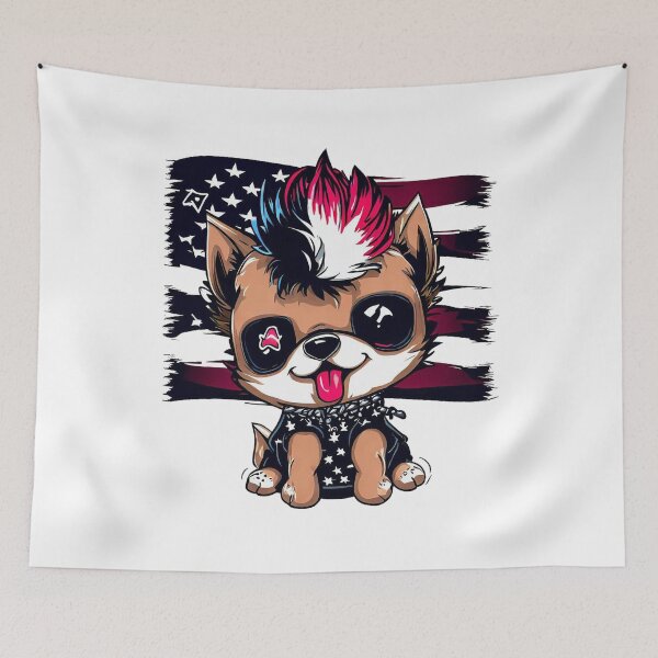 Item preview, Cute Dog 4th Of July Rebel Rocket designed and sold by ChromaArtistic.