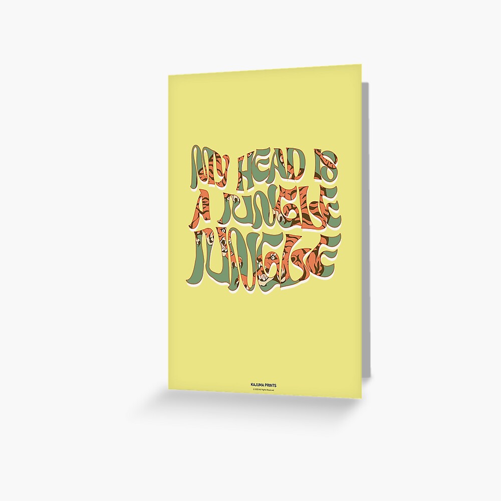 My head is a Jungle Jungle - Tigers Poster by kajumaprints