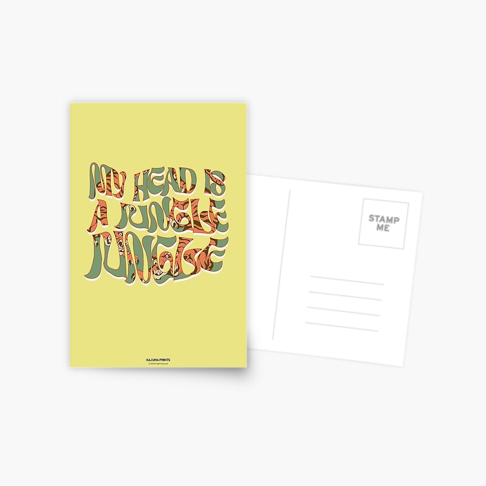 My head is a Jungle Jungle - Tigers Poster by kajumaprints