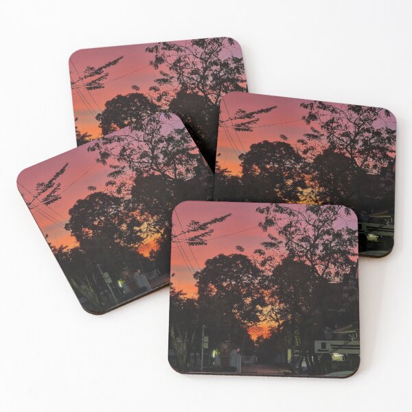 Item preview, Heart-shape Backlit Trees with Sunset designed and sold by Sunshine-Asawa.