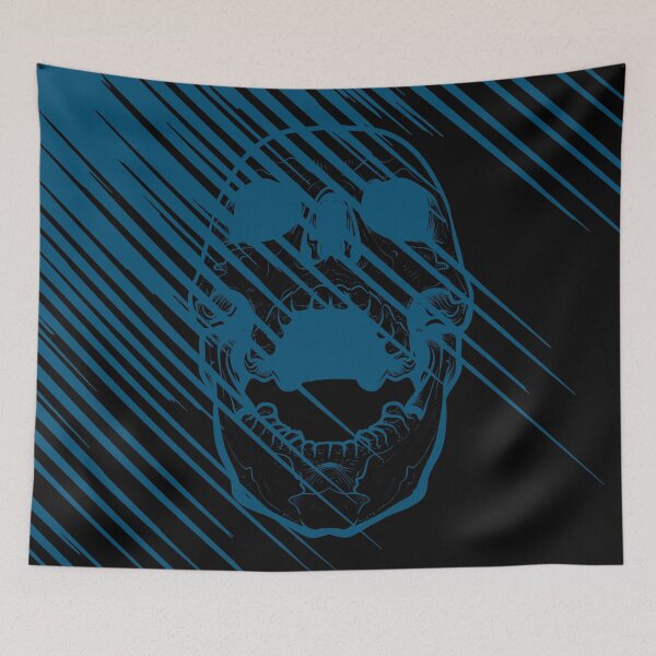Item preview, Burning Skull Blue designed and sold by InfernalDesign.