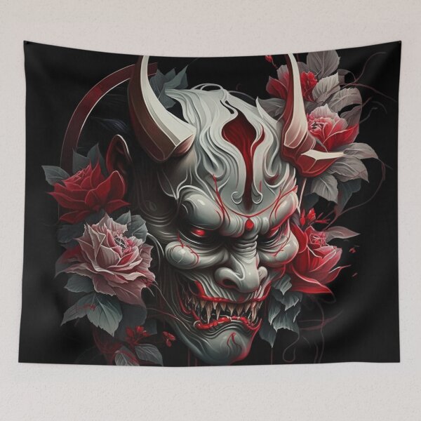 Item preview, Japanese hannya mask. designed and sold by Yaksza.
