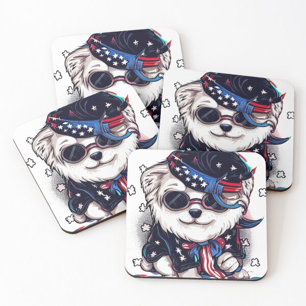 Item preview, Cute Dog 4th Of July Firework Fang designed and sold by ChromaArtistic.