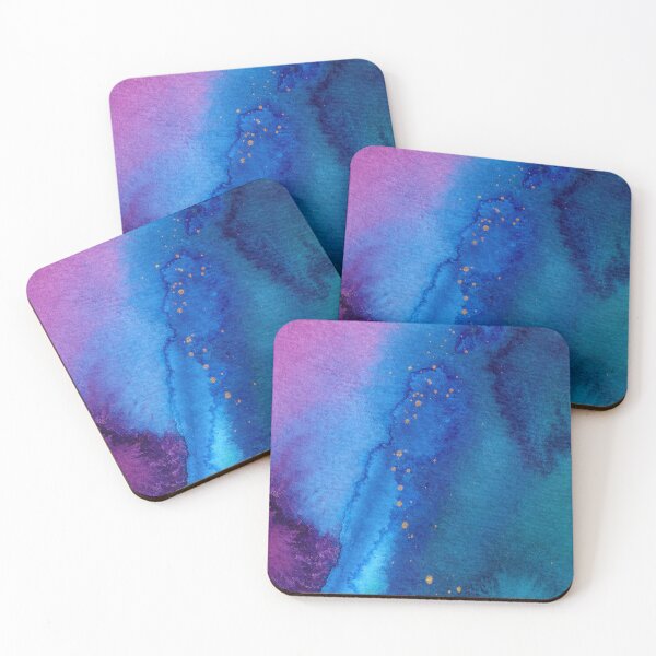 Item preview, Purple, Blue and Teal Abstract Ink  designed and sold by amalia-etc.