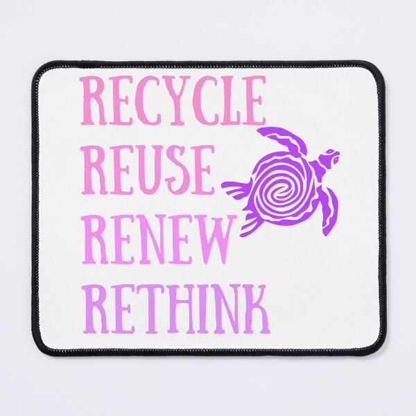 Item preview, Recycle Reuse Renew Rethink designed and sold by carolineartshop.