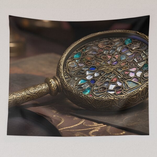 Item preview, A New Perspective: A Stunning Gemstone Magnifying Glass designed and sold by MonsterMatt87.