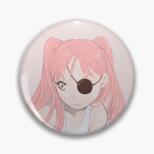 Item preview, Sad Manga Anime Girl With Pink Hair Eyepatch designed and sold by doodlingjay.