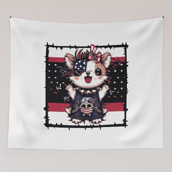 Item preview, Cute Dog 4th Of July Star Spangled Spaniel designed and sold by ChromaArtistic.