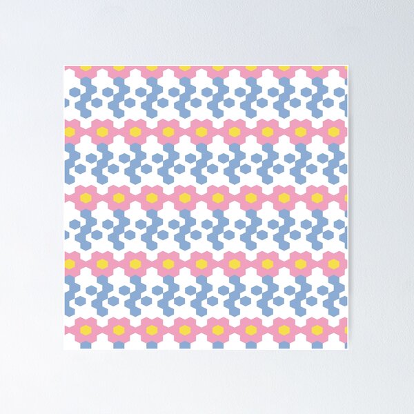 Item preview, Hexagon flowers designed and sold by FSEMerchantIce.