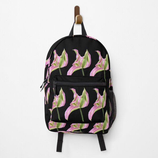 Item preview, 3 pink-green tulips with black background designed and sold by Binas-gallery.