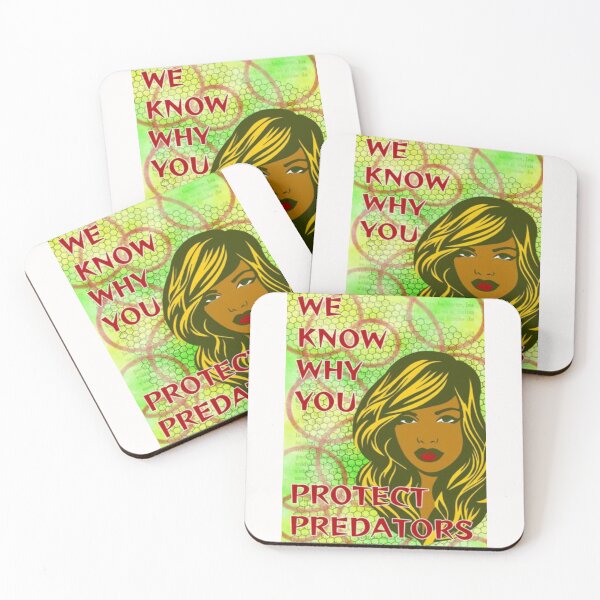 Item preview, Radical Feminist Quote - We Know Why You Protect Predators designed and sold by LethalPixieDust.