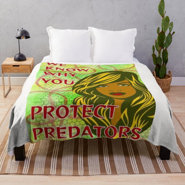 Item preview, Radical Feminist Quote - We Know Why You Protect Predators designed and sold by LethalPixieDust.